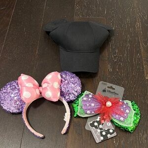 Disney Accessories Set - Black, Pink, Purple, Green